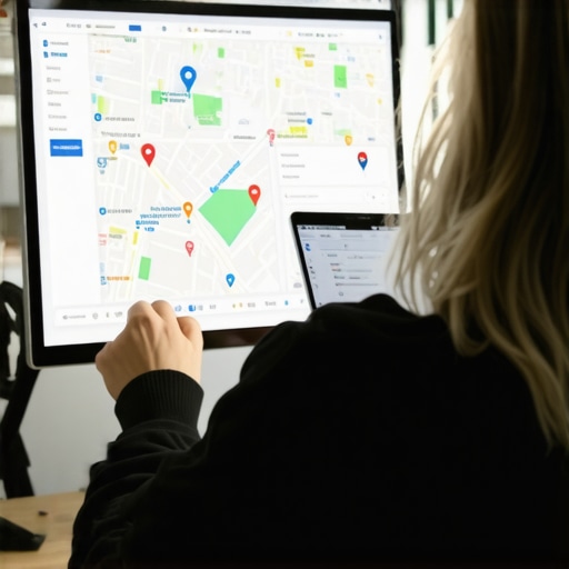 Business owner analyzing strategies for Google Maps profile optimization