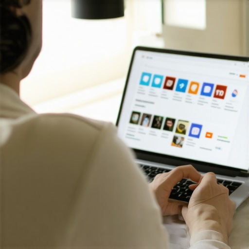 Person reviewing and scheduling Google Maps posts on a laptop