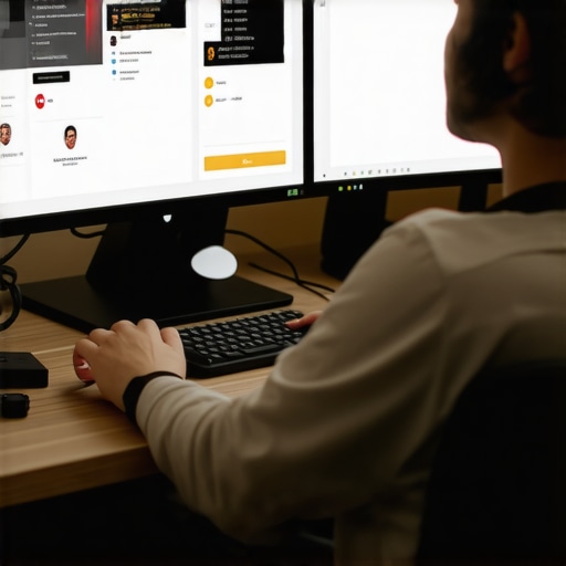 Person using SEO tools on computer to maintain Google Business Profile