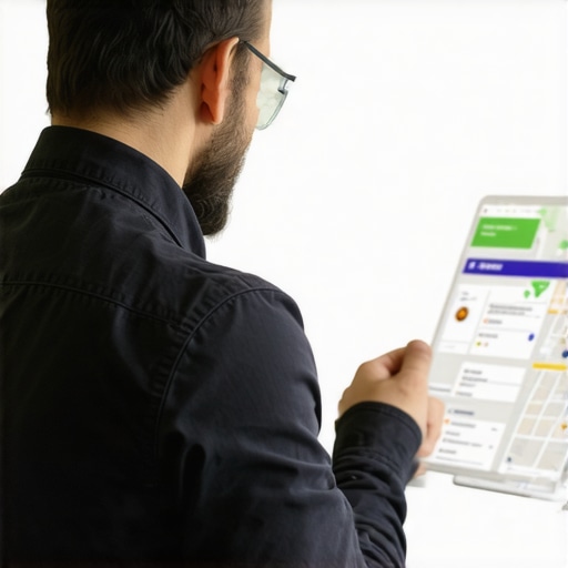 Business owner uploading photos and editing details on Google Maps profile.