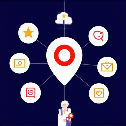 Diagram illustrating complex local SEO signals impacting Google Maps rankings