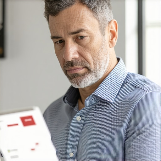 Business owner analyzing their GBP dashboard to identify optimization opportunities.