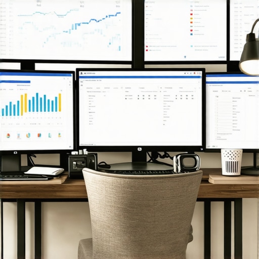 SEO Tools in Action for GBP Maintenance Screenshot of SEO dashboards monitoring Google Business Profile performance.