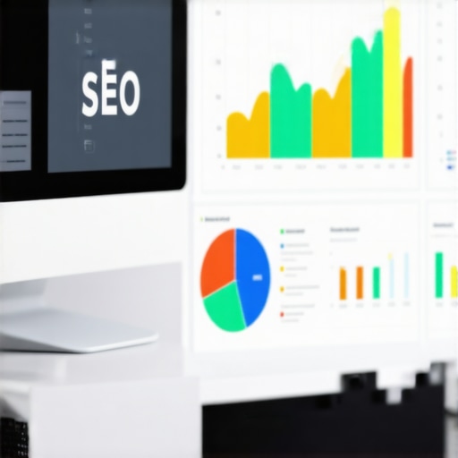 A person analyzing local SEO metrics on a computer screen